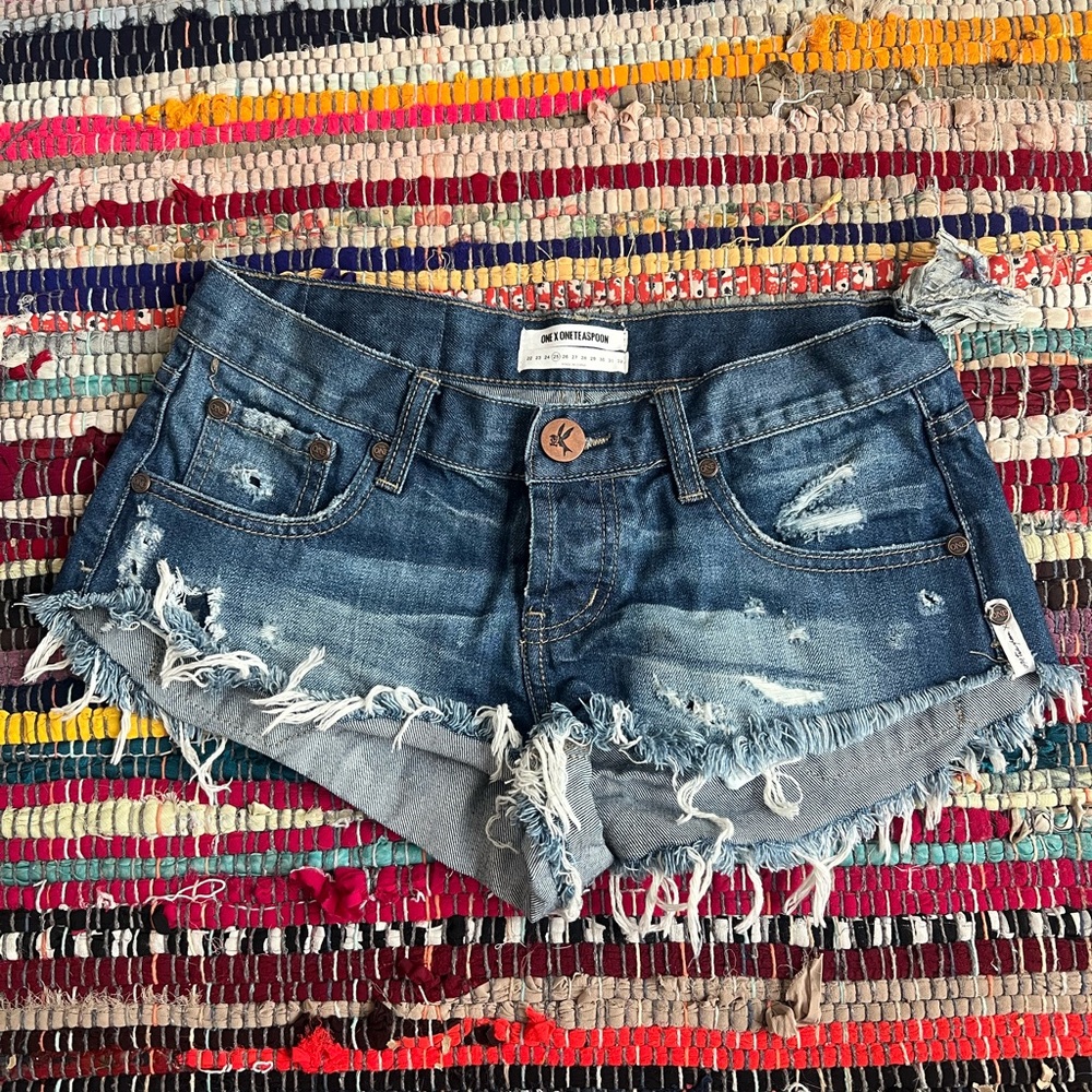 Distressed One Teaspoon Shorts